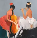 Corneliu Ionescu, Balerine, ulei pe pânză