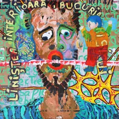 Nicolae Comănescu, Liniștea interioară, bucuria orșicui, 1999- 2004, acrilic pe carton lipit pe placaj