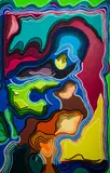 Alexandru Wams, Into Colour, 2018, ulei pe pânză