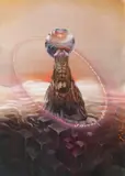 Obie Platon, Atlas, 2021, acrilic pe pânză lipită pe placaj