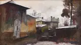 Dan Hatmanu, Spre Mănăstirea Galata, ulei pe pânză
