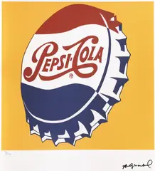Pepsi-Cola by Andy Warhol, cromolitografie, sold Jan 2022