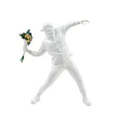 Medicom Toy & Brandalism, White Flower Bomber, 2019, polipropilenă