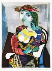Pablo Picasso, Portretul Mariei Thérèse Walter, cromolitografie