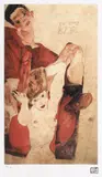 Egon Schiele, Gazda roșie, cromolitografie