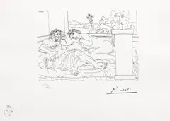 Eros by Pablo Picasso, litografie, sold Jan 2022