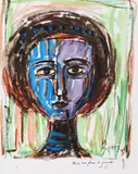 Victor Brauner, Portret, 1952, cromolitografie