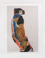 Moa by Egon Schiele, cromolitografie, sold Jan 2022