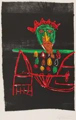 Eugène Ionesco, Regele, cromolitografie