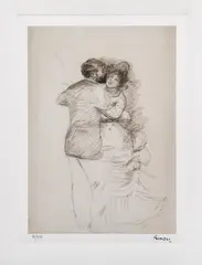 Dans by Pierre-Auguste Renoir, cromolitografie, sold Jan 2022