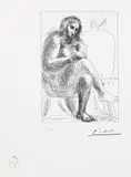 Modelul by Pablo Picasso, litografie, sold Jan 2022