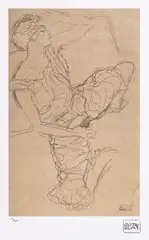 Modelul by Gustav Klimt, cromolitografie, sold Jan 2022