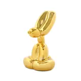 Jeff Koons, Balloon Rabbit (Gold), rășină turnată la rece