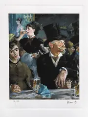 Edouard Manet, Concert Cafe, cromolitografie