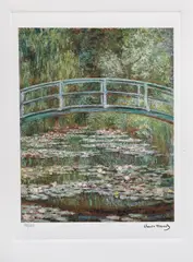 Claude Monet, Pod peste nuferi, cromolitografie