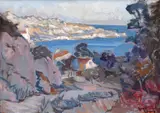 Gheorghe Urumoff-Caliacra, Golf la Balcic, ulei pe carton