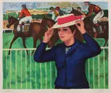 Francisc Gall, Curse de cai la Auteuil, cromolitografie