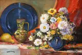 Coman Ardeleanu, Natură statică cu crizanteme și ceramică populară