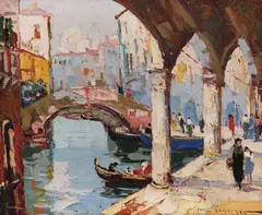Rudolf Négely, Veneția, 1945, ulei pe pânză
