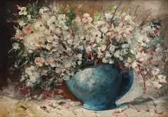 Flori de câmp by Coman Ardeleanu, ulei pe carton, sold Jan 2022