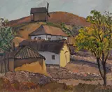 Geo (George) Cardaş, Case dobrogene, ulei pe carton