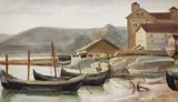 Adina Paula Moscu, Mahoane la Balcic, ulei pe carton