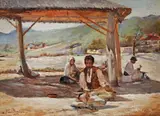 Aurel Vintilescu, Fierari, 1909, ulei pe lemn