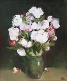 Flori de primăvară by Nicolae Blei, ulei pe pânză, sold Jan 2022