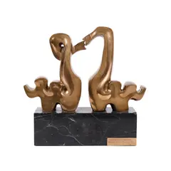 Tandrețe by Ion Irimescu, bronz, sold Dec 2021