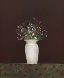 Flori de câmp by Ștefan Câlția, 2017, ulei pe pânză, sold Dec 2021