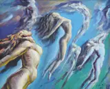 Aspirații by Sabin Bălașa, 1987, ulei pe pânză, sold Dec 2021