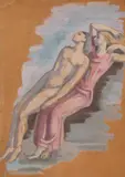 Romeo Storck, Ulise și Circe, ulei pe carton