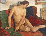 Ștefan Dimitrescu, Nud pe divan, ulei pe pânză