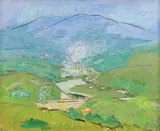 Alexandru Ciucurencu, Peisaj la Breaza-Comarnic