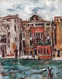 Veneția by Gheorghe Petrașcu, 1934, ulei pe pânză, sold Dec 2021