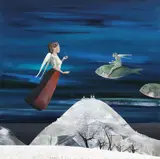 Reverie de iarnă by Felix Aftene, acrilic pe pânză, sold Dec 2021