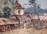 Alexandru Moser Padina, Clopotnița din Padina, ulei pe carton