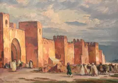 Marrakech by Stefan Popescu, 1929, ulei pe pânză, offered Dec 2021
