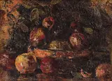 Natură statică cu mere by Octav Băncilă, ulei pe pânză, sold Dec 2021