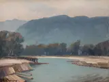 Stefan Popescu, Valea Oltului, ulei pe lemn
