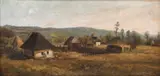 Alexandru Henția, Peisaj la Câmpina, 1899, ulei pe pânză