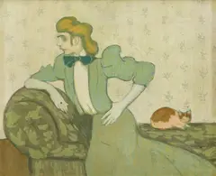 Supărate... by Iosif Iser, ulei pe carton, offered Dec 2021