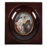 La laitière (după Jean-Baptiste Greuze) by sec. Xx Școală Franceză, 1903, fildeș pictat, sold Nov 2021