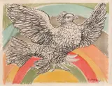 Porumbelul păcii by Pablo Picasso, cromolitografie, sold Nov 2021