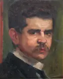 Frederic Storck, Autoportret, ulei pe carton