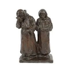 Oscar Han, Țărănci din Cașin, 1960, bronz