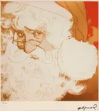 Andy Warhol, Moș Crăciun (Santa Claus), cromolitografie pe hârtie Arches