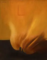 Henry Mavrodin, Pasărea Phoenix, 1973, ulei pe pânză