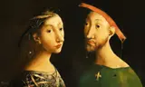 Georges Mazilu, Couple Royal, acrilic pe pânză