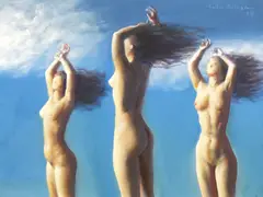 Sabin Bălașa, Răsărit, 1985, ulei pe pânză
